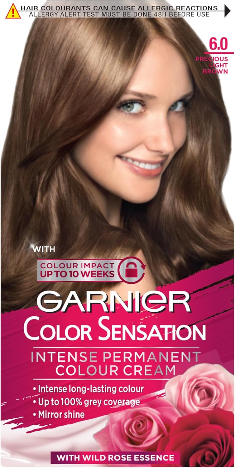 Picture of Garnier Color Sensation Blonde Hair Dye Permanent 6.0 Precious Light Blonde