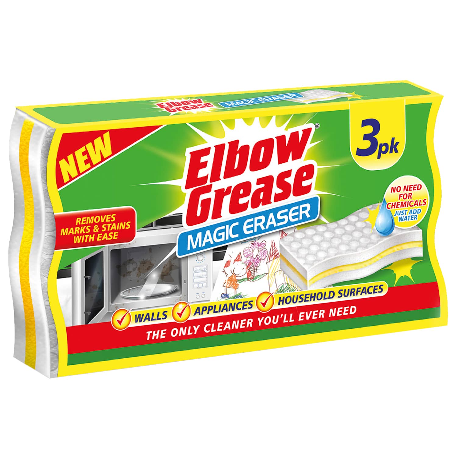 Picture of Elbow Grease Magic Eraser 3 Pack