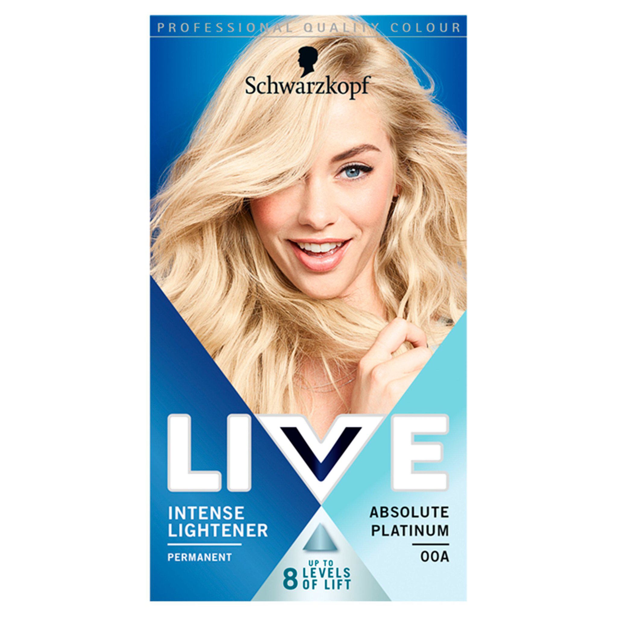 Picture of Schwarzkopf LIVE 00A Absolute Platinum Permanent Hair Dye