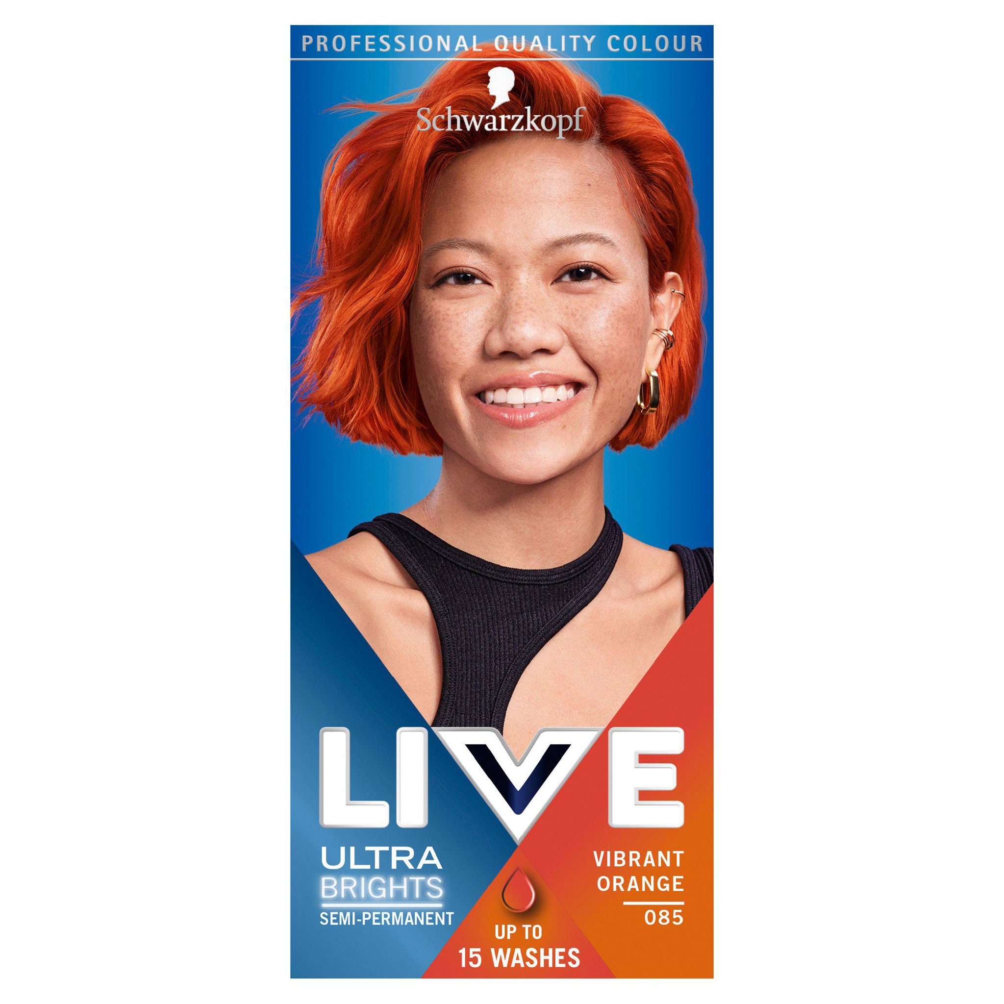 Picture of Schwarzkopf LIVE 085 Vibrant Orange Semi-permanent Hair Dye