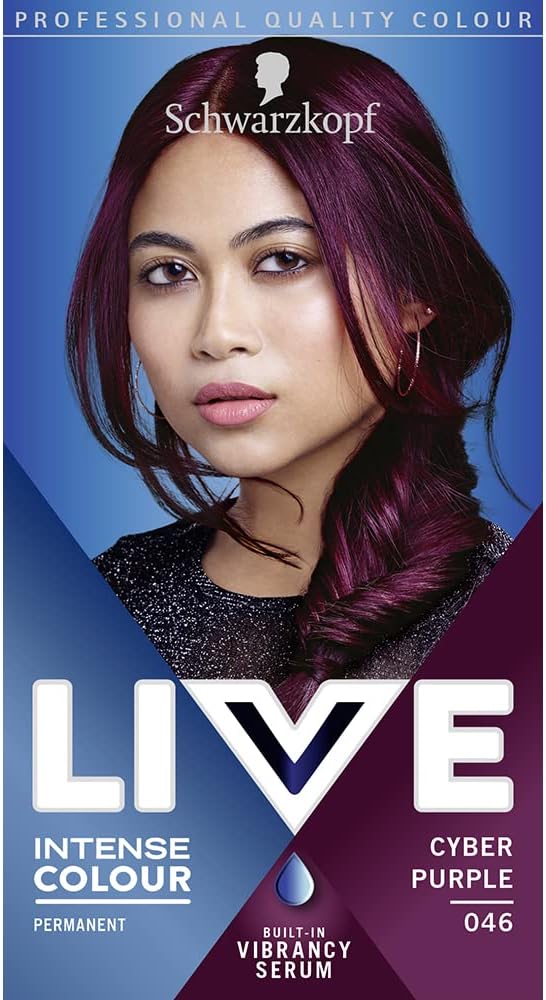 Picture of Schwarzkopf LIVE 046 Cyber Purple Permanent Hair Dye