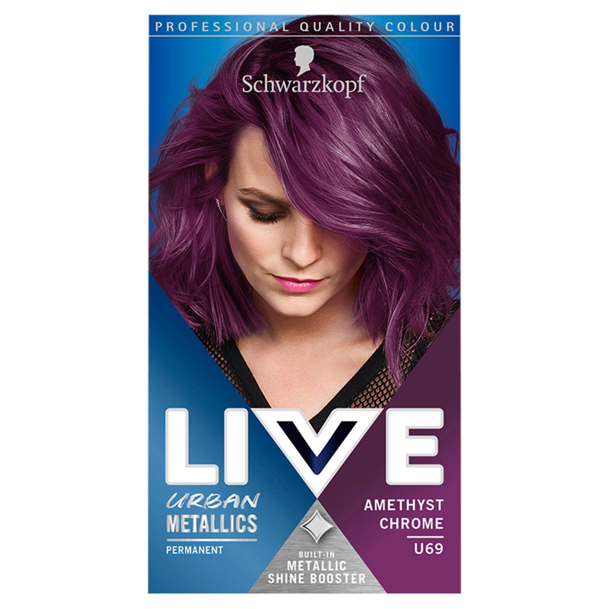 Picture of Schwarzkopf LIVE U69 Amethyst Chrome Permanent Hair Dye