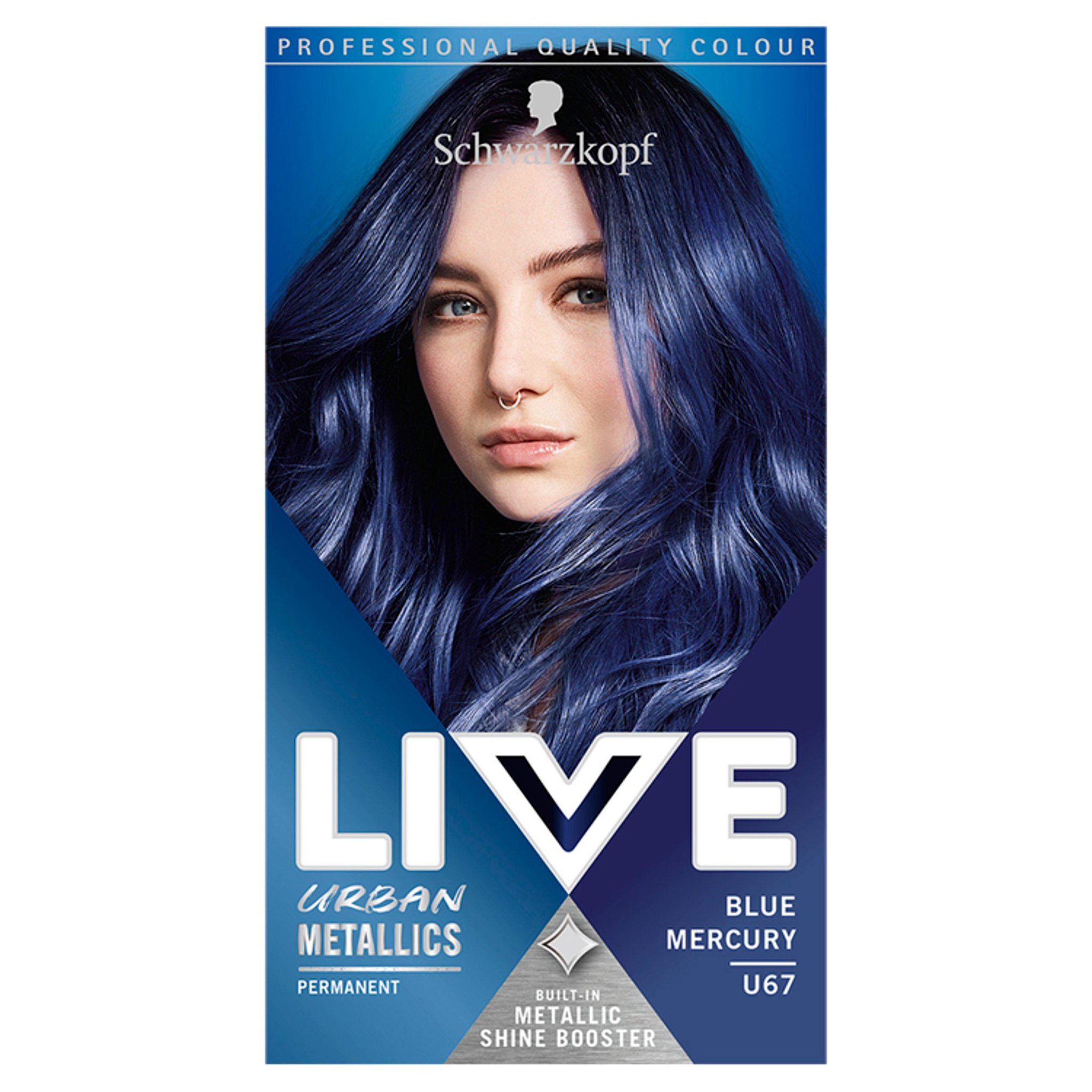 Picture of Schwarzkopf LIVE U67 Blue Mercury Permanent Hair Dye