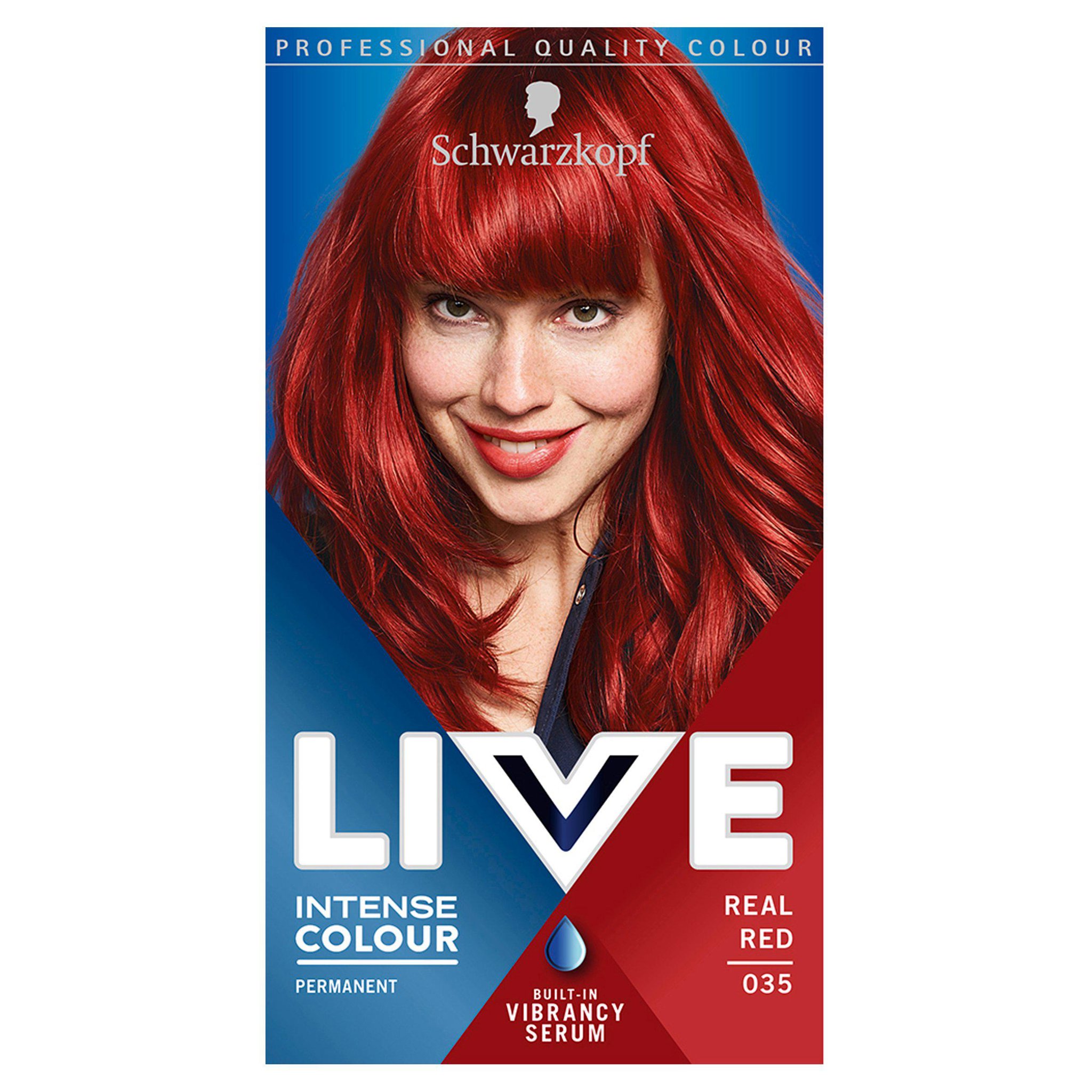 Picture of Schwarzkopf LIVE 035 Real Red Permanent Hair Dye