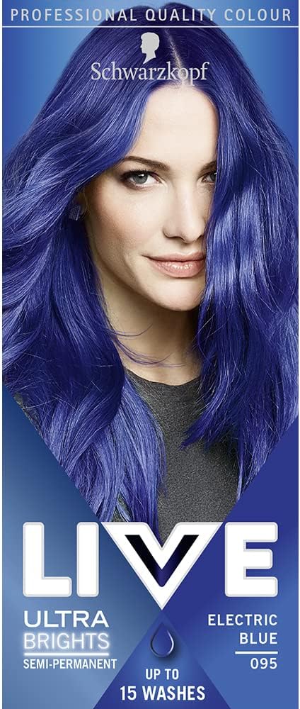 Picture of Schwarzkopf LIVE 095 Electric Blue Semi-Permanent Hair Dye