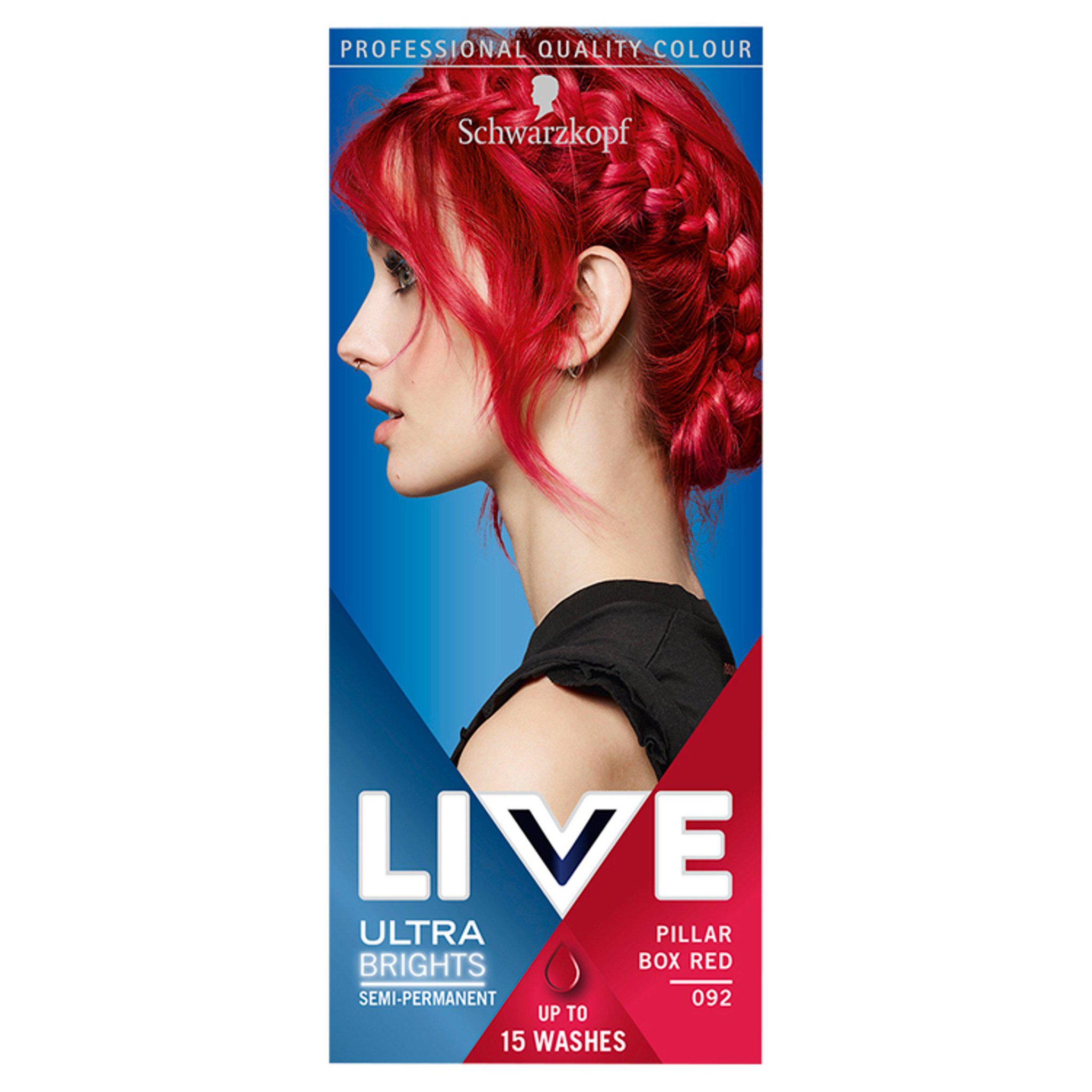 Picture of Schwarzkopf LIVE 092 Pillar Box Red Semi-Permanent Hair Dye