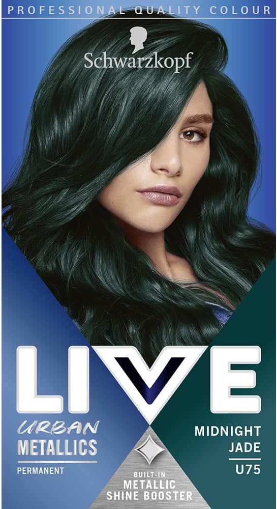 Picture of Schwarzkopf Live U75 Midnight Jade Urban Metallics Permanent Hair Dye