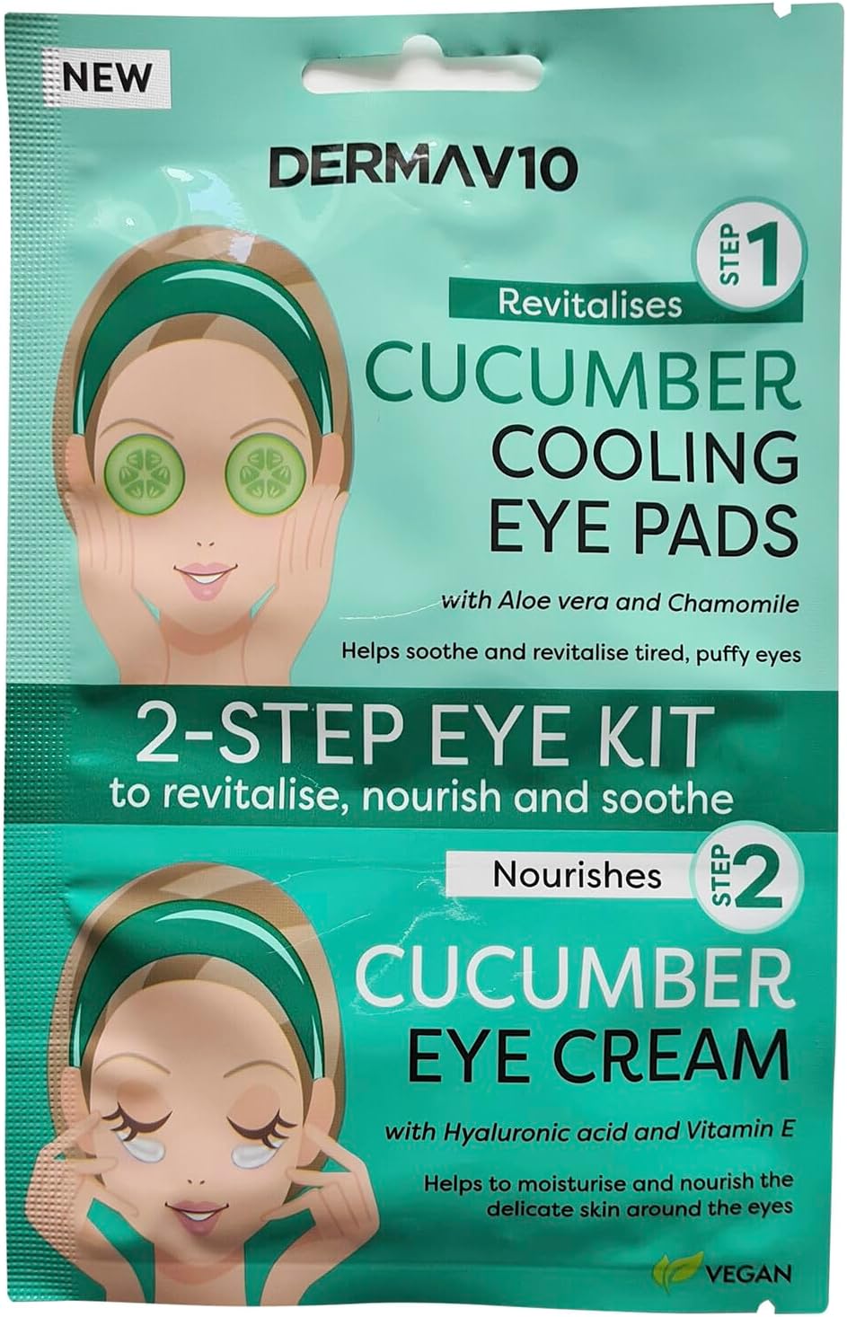 Picture of Derma V10 2 Step Eye Kit Cucumber