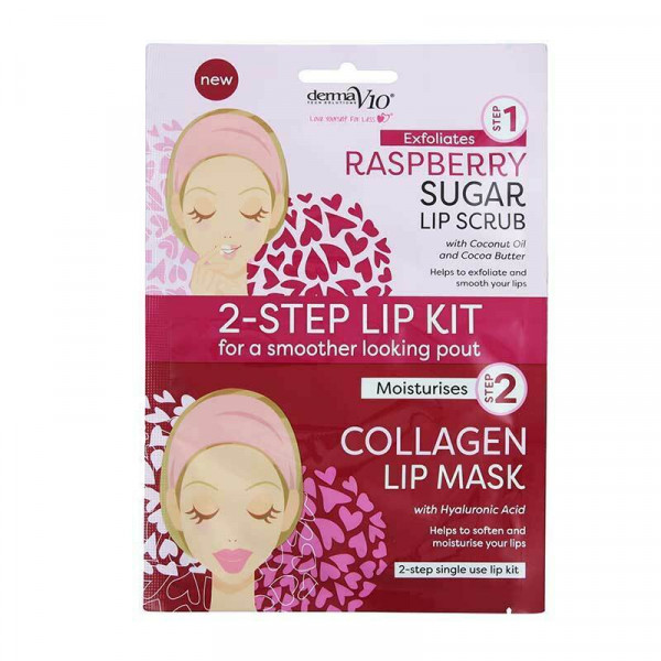 Picture of Derma V10 Raspberry & Collagen 2 Step Lip Kit