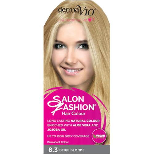 Picture of Derma V10 Salon Fashion Permanent Hair Colour Beige Blonde 8.3