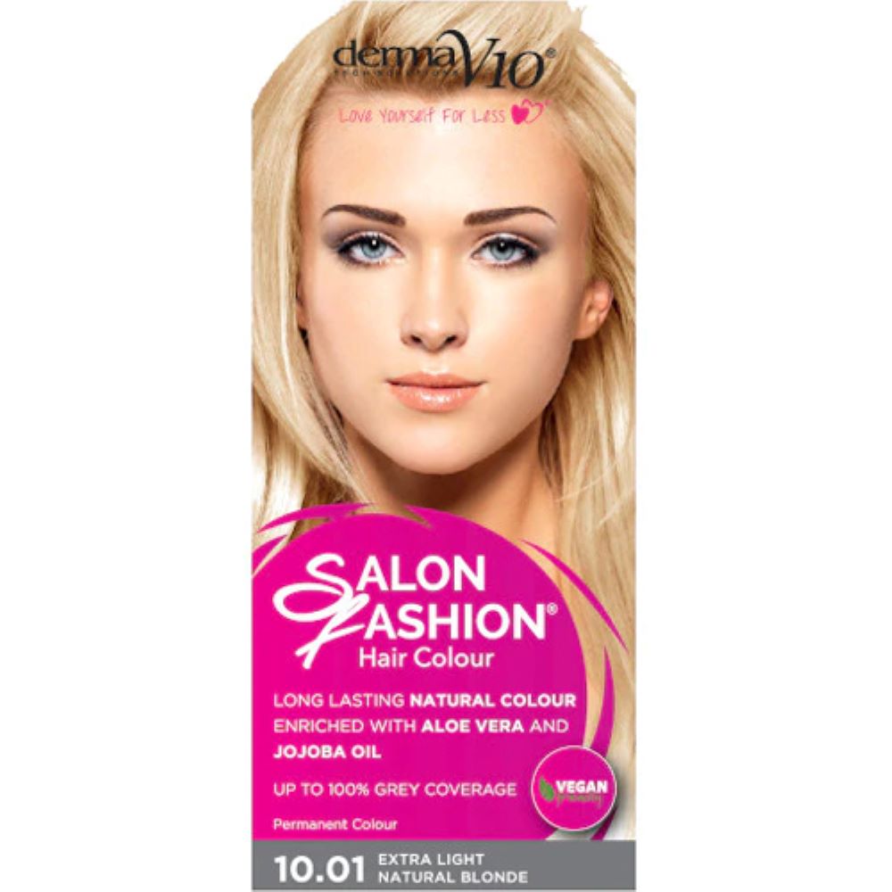 Picture of Derma V10 Salon Fashion Permanent Hair Colour Extra Light Natural Blonde 10.01