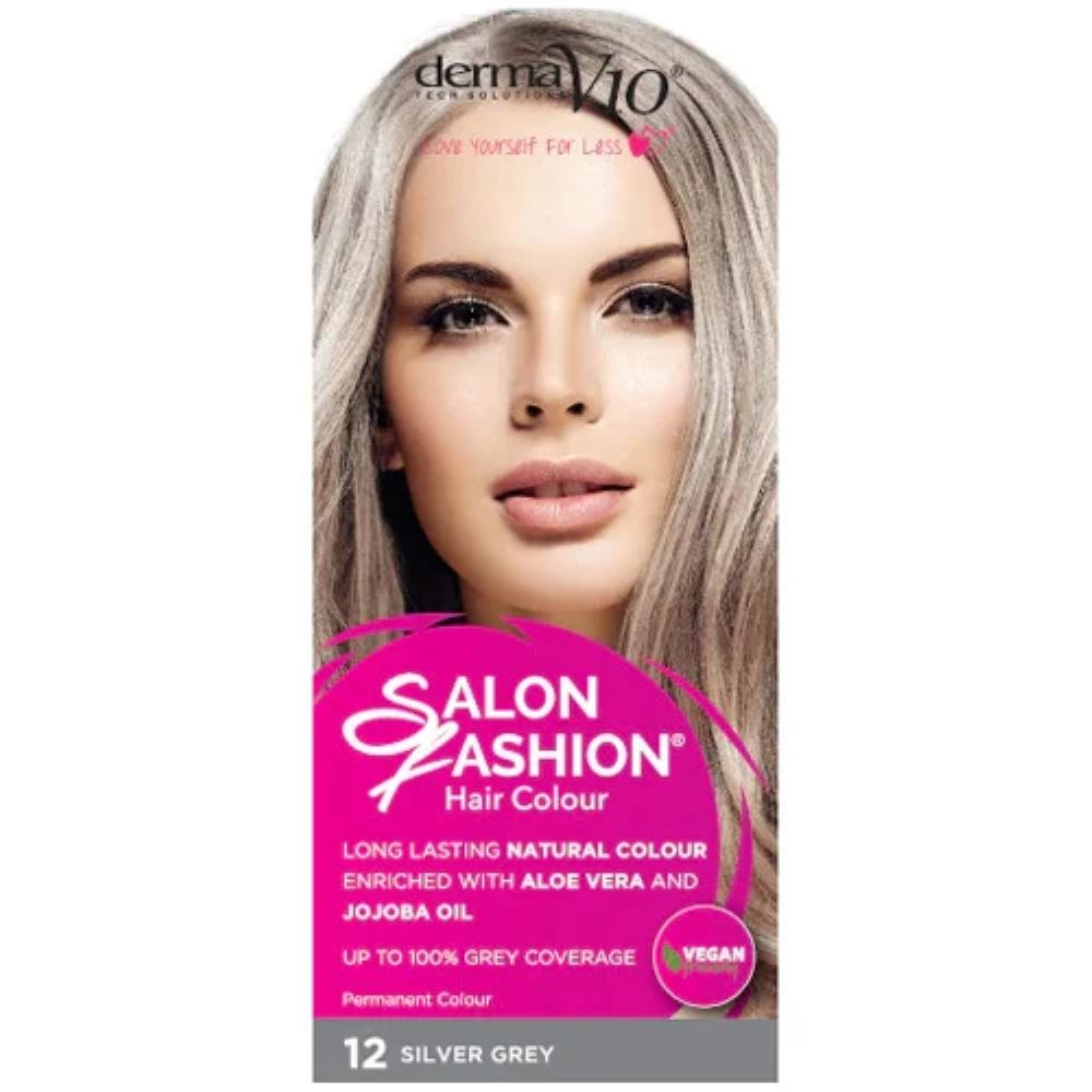 Picture of Derma V10 Salon Fashion Permanent Hair Colour Silver Grey 12
