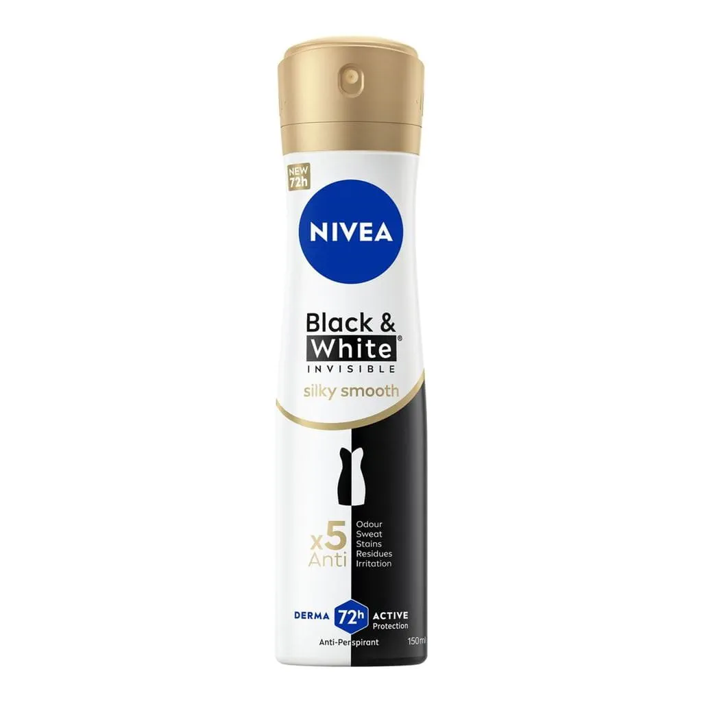 Picture of Nivea Black And White Invisible Silky Smooth Antiperspirant 150ml
