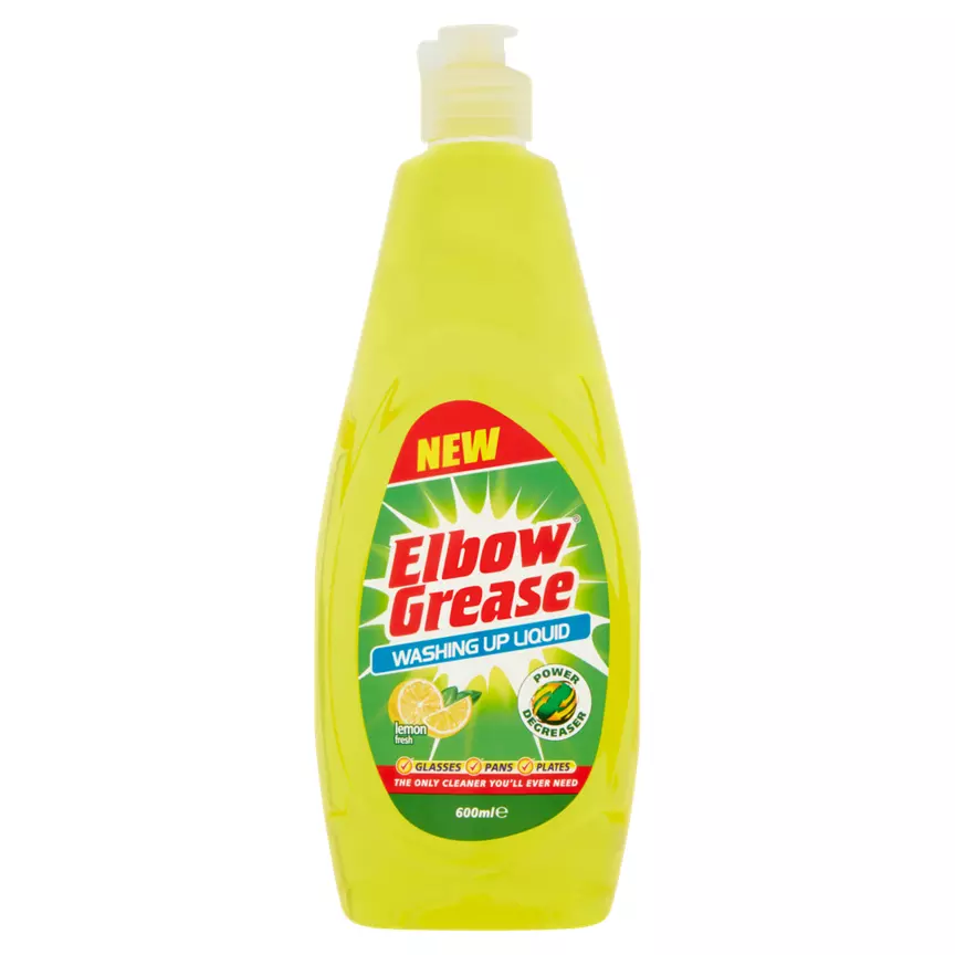 Picture of Elbow Grease Washing Up Liquid Lemon 600ml