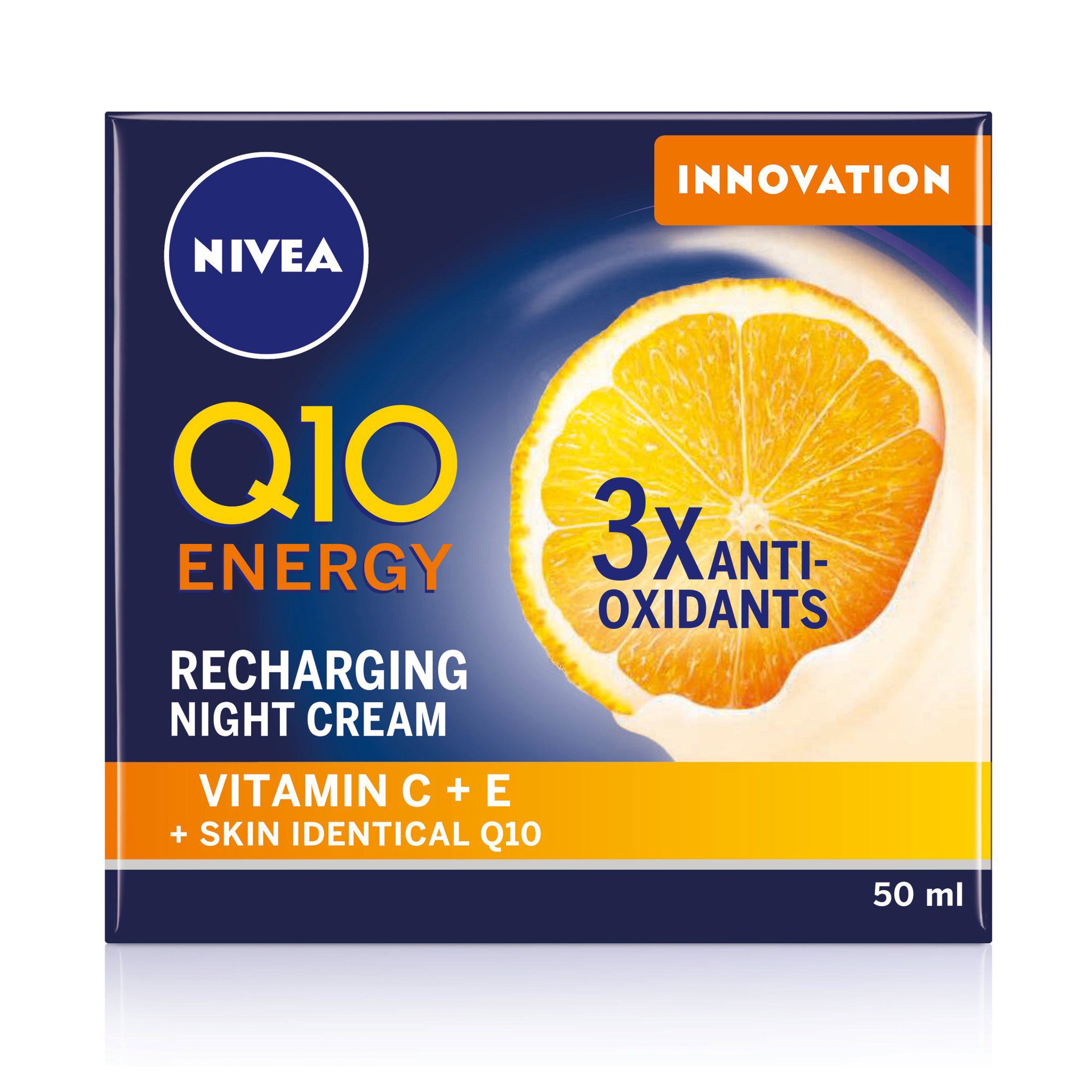 Picture of Nivea Q10 Energy Recharging Face Night Cream with Vitamin C 50ml