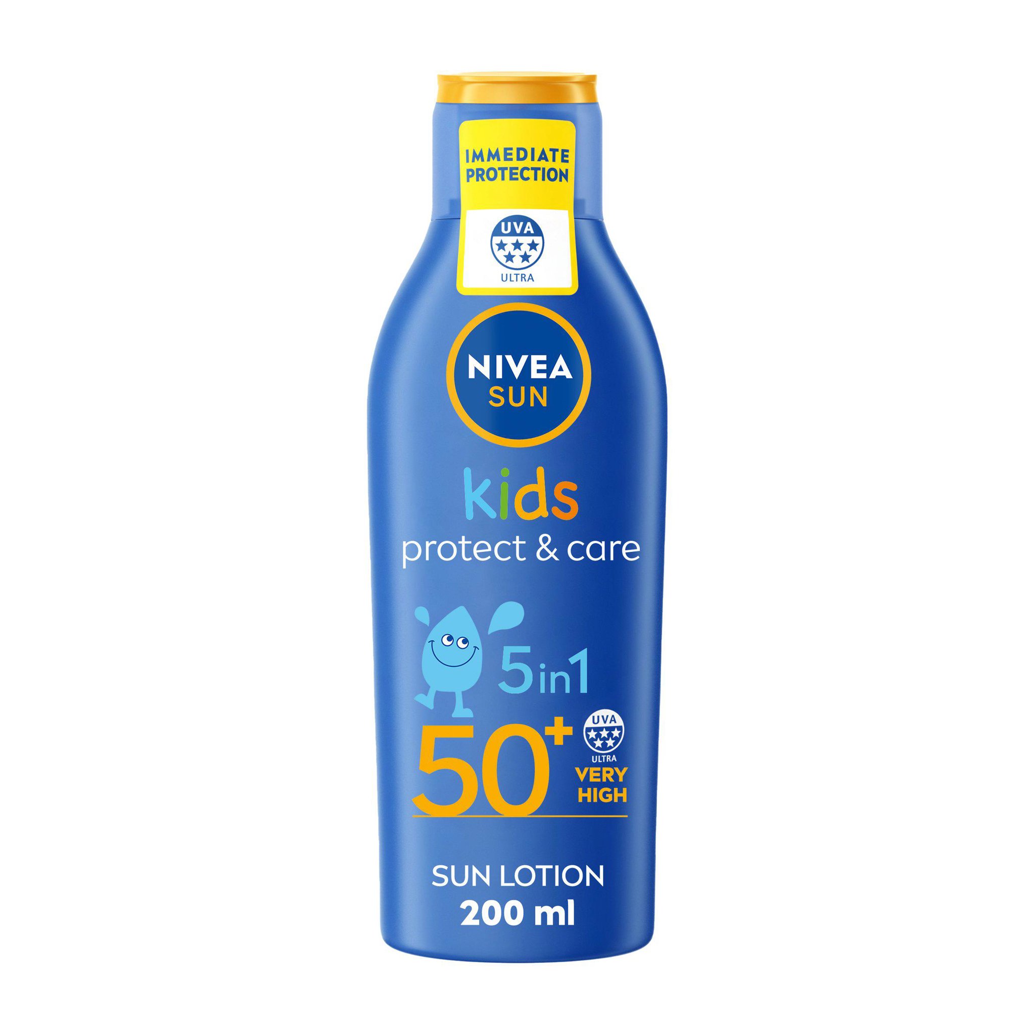 Picture of Nivea Sun Kids Protect & Care Suncream Lotion SPF 50+ 200ml
