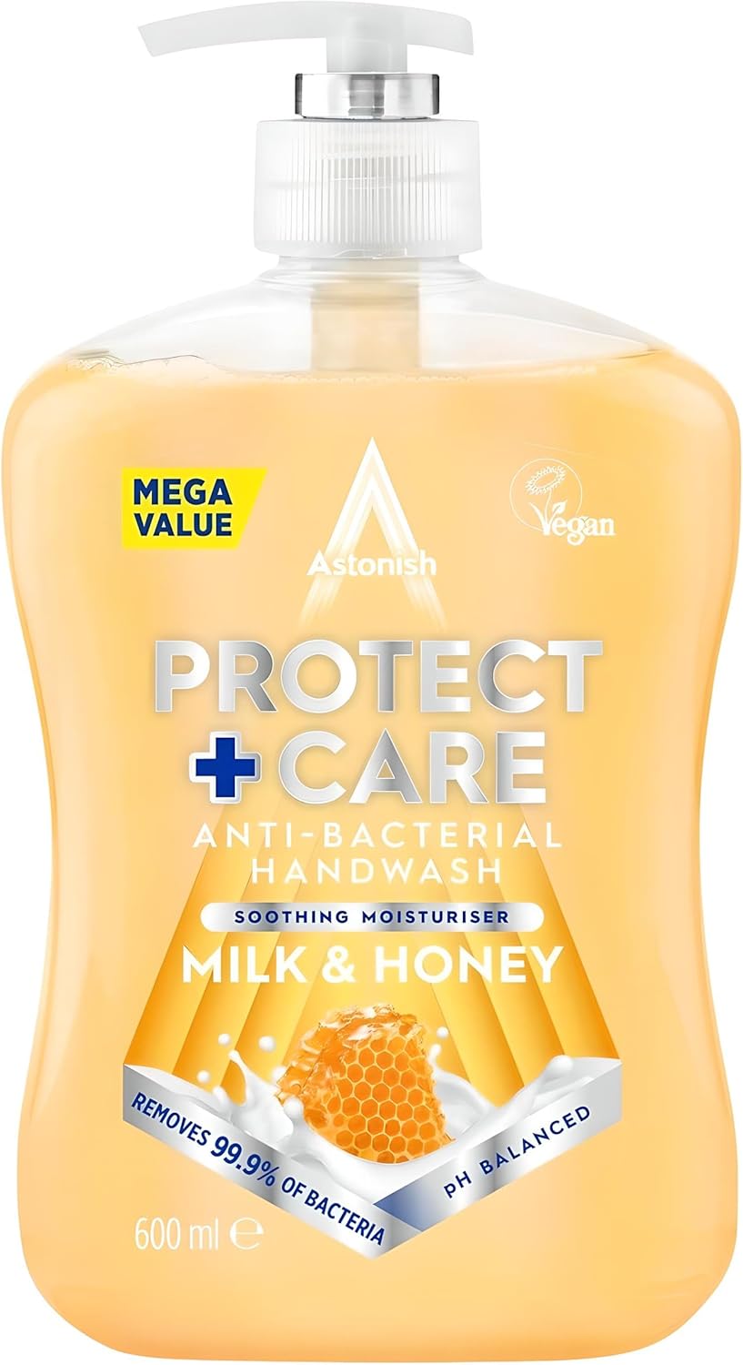 Picture of Astonish Antibacterial Handwash Milk & Honey 600ml
