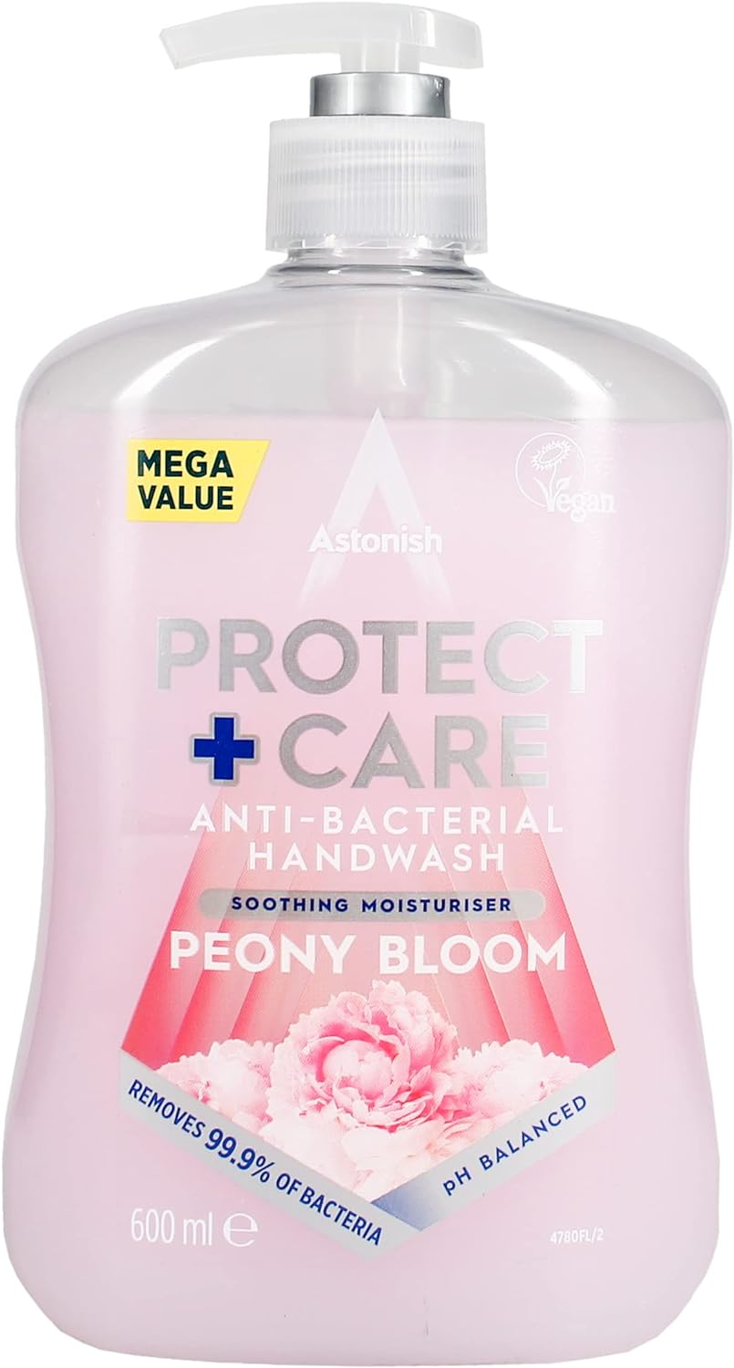Picture of Astonish Protect + Care Anti-Bacterial Handwash Peony Bloom 600ml