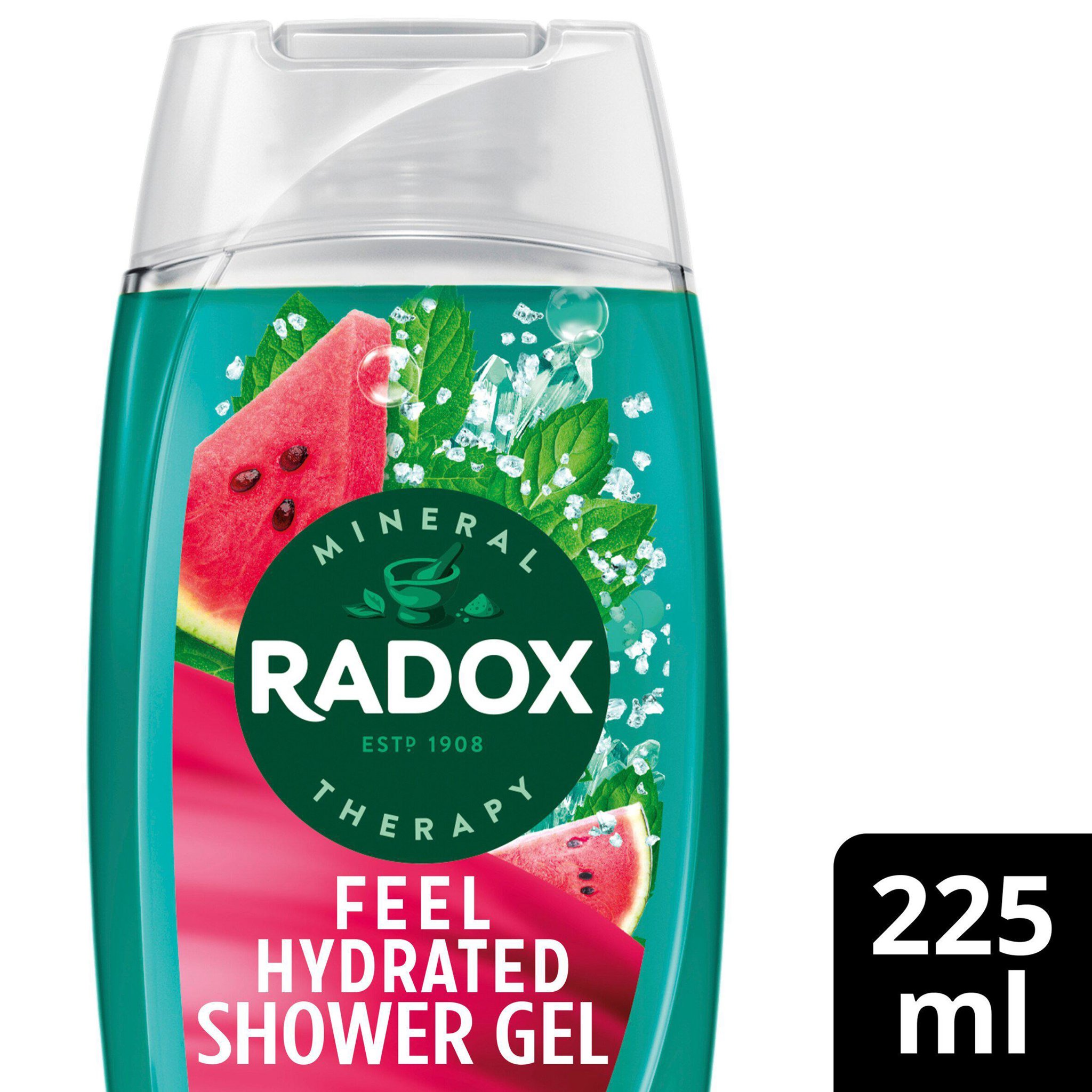 Picture of Radox Feel Hydrated Shower Gel Watermelon & Mint Body Wash 225ml