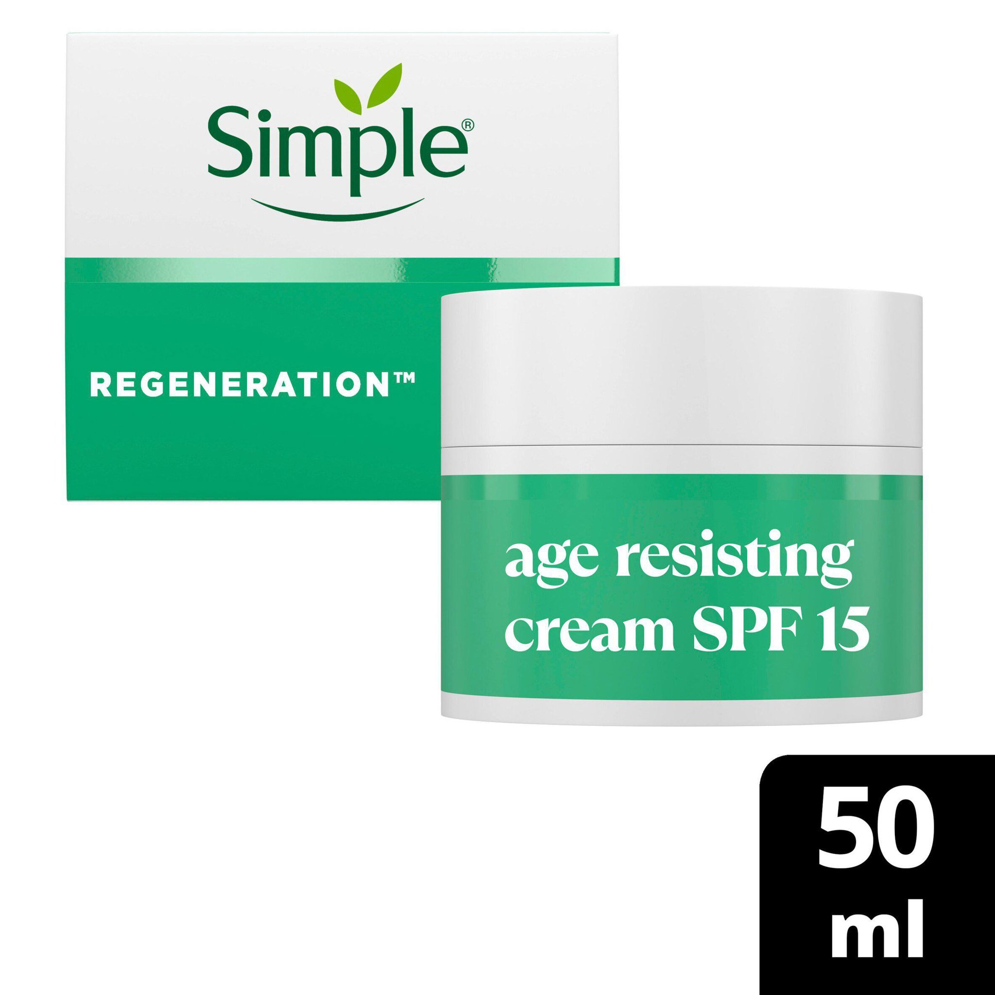 Picture of Simple Regeneration Age Resisting Day Face Cream SPF 15 50ml
