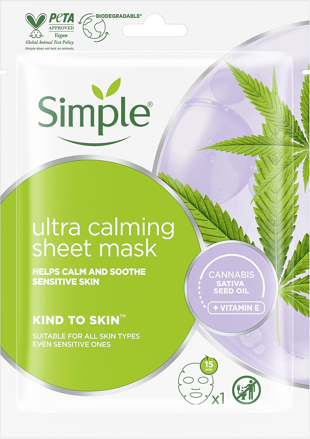 Picture of Simple Ultra Calming Sheet Mask 
