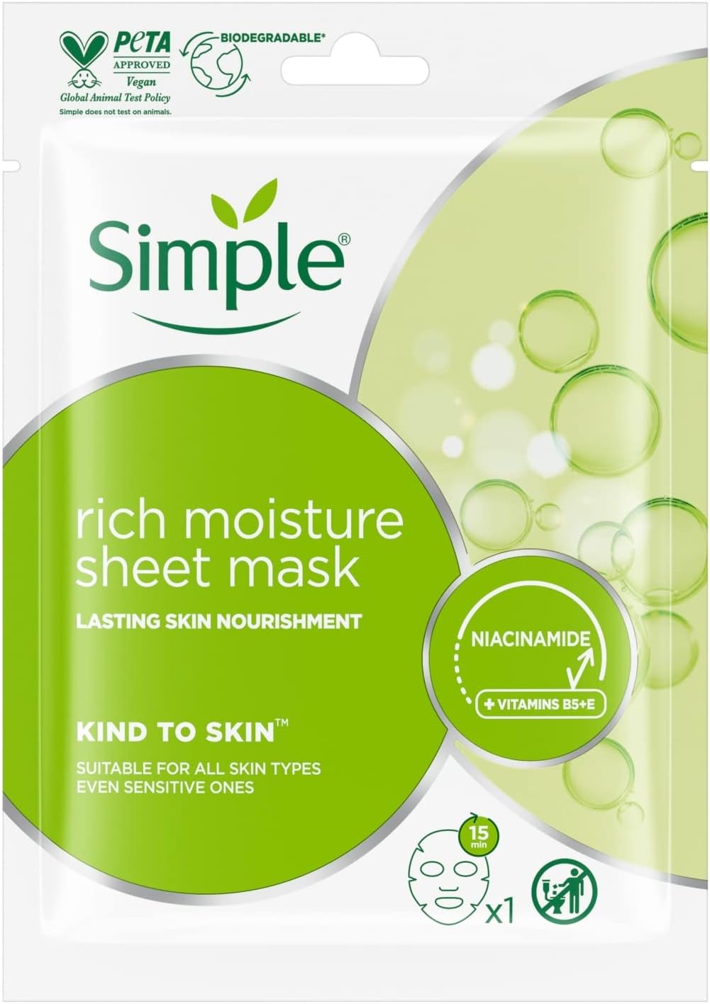 Picture of Simple Limited Edition Rich Moisture Sheet Mask