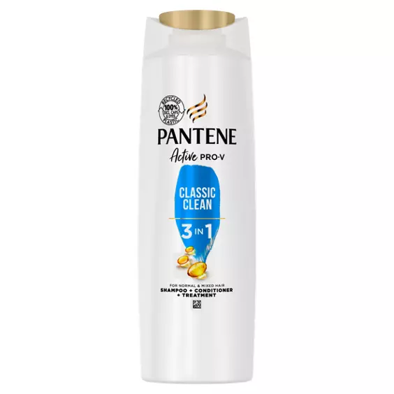 Picture of Pantene 3 In 1 Classic Clean Shampoo 300ml