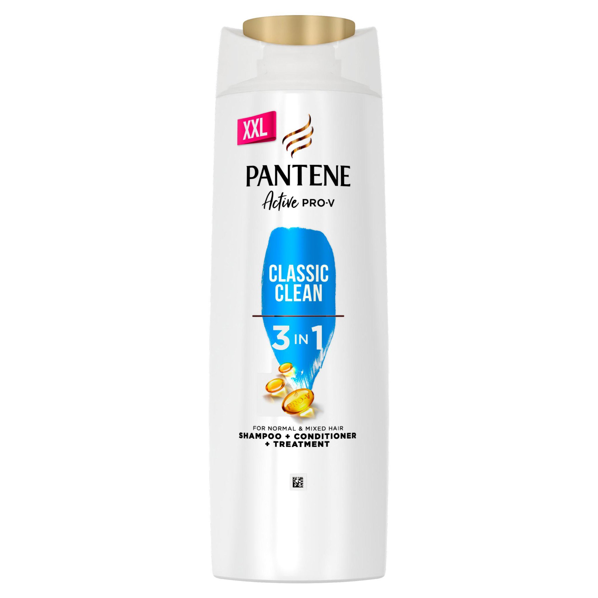 Picture of Pantene Pro-V Clean 3 in 1 Clarifying Shampoo + Hair Conditioner + Treatment 600ml