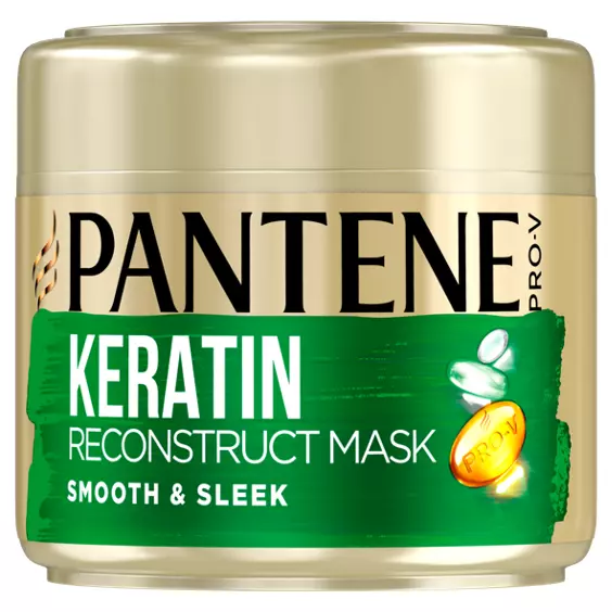 Picture of Pantene Smooth & Sleek Keratin Hair Mask 300ml