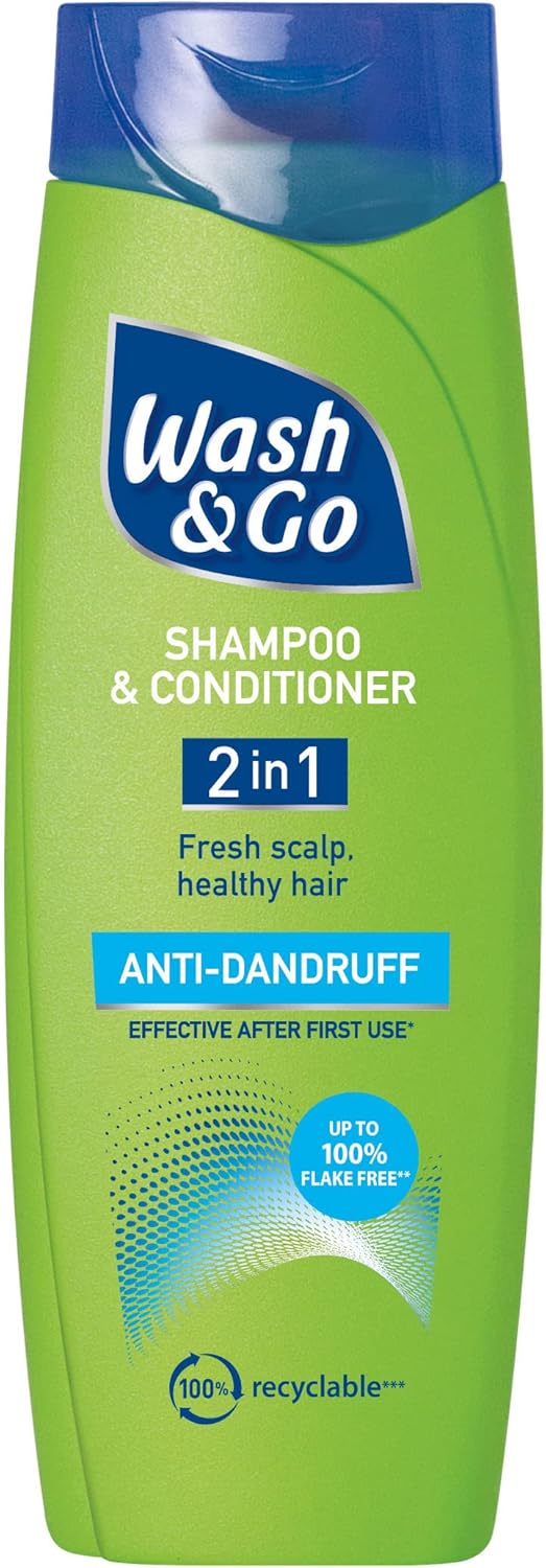 Picture of Wash & Go Anti-dandruff 2 in 1 Shampoo & Conditioner 400ml