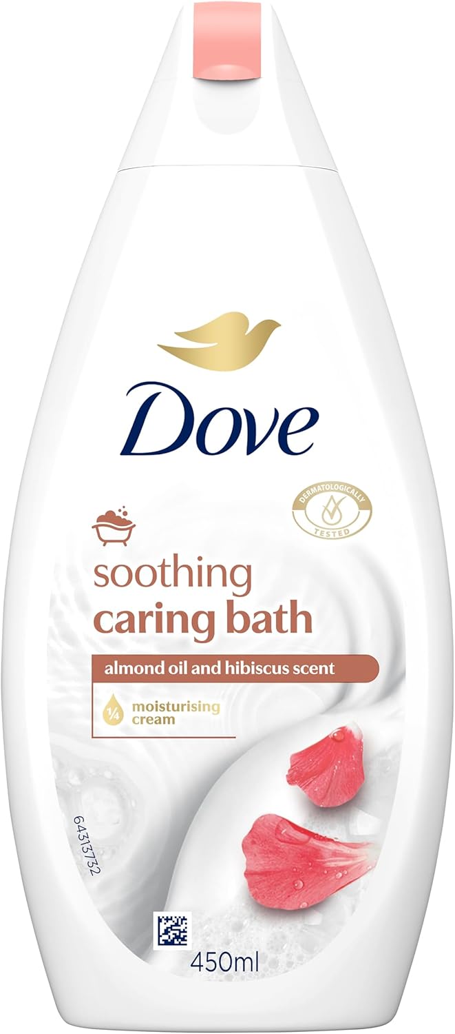 Picture of Dove Soothing Caring Bath Almond Cream & Hibiscus 450ml