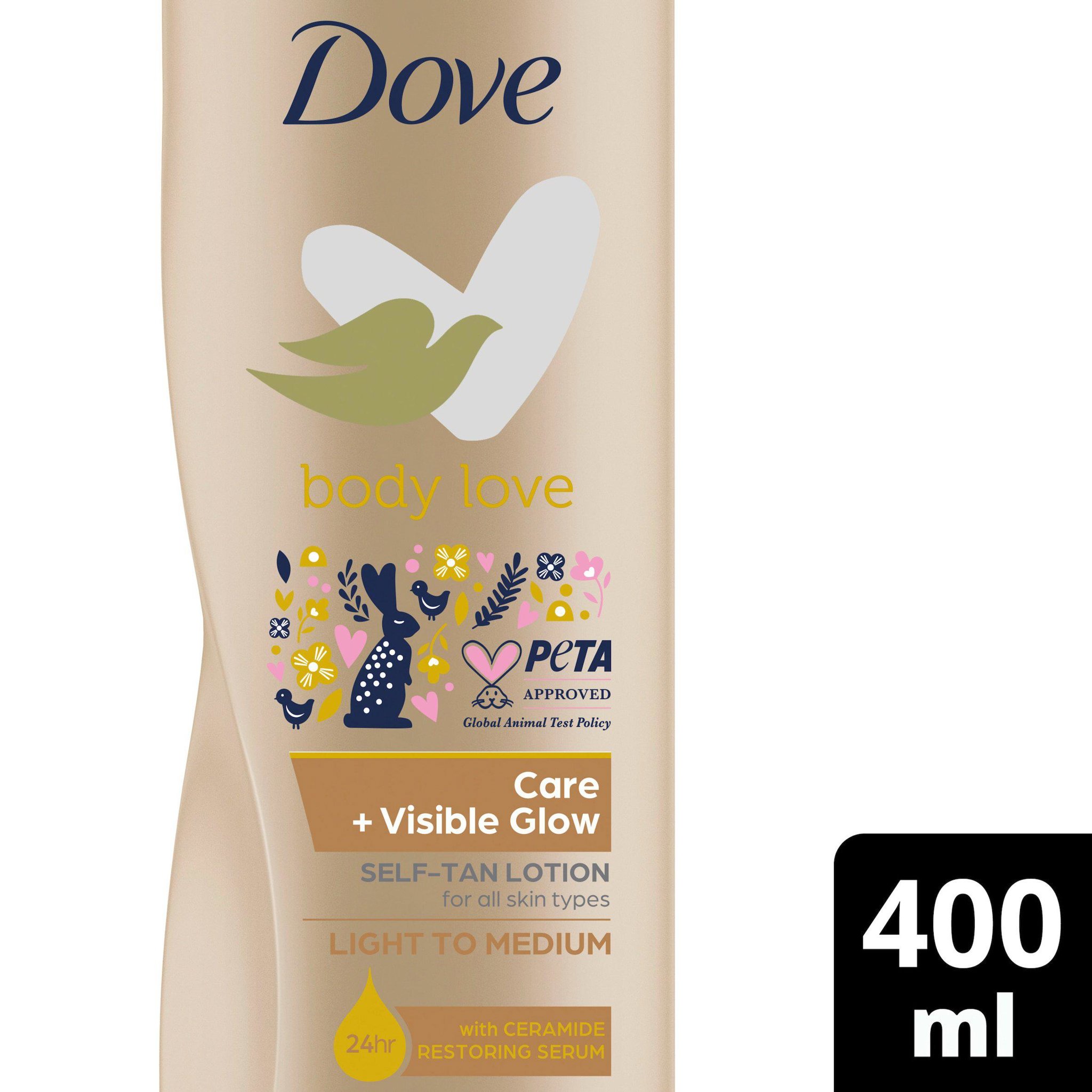 Picture of Dove Visible Glow Fair to Medium Self-Tan Lotion 400ml