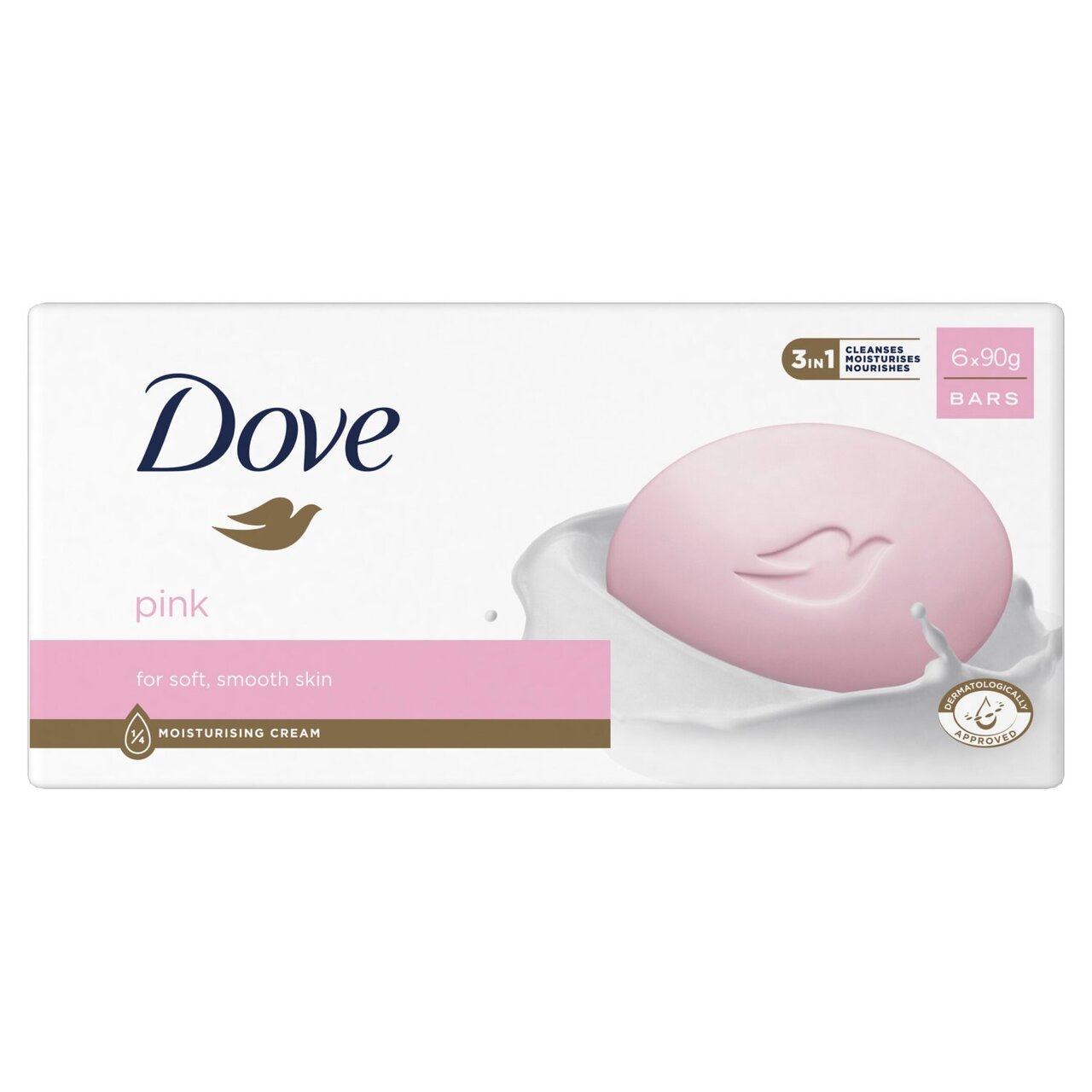 Picture of Dove Pink Beauty Cream Soap Bar 6x90g