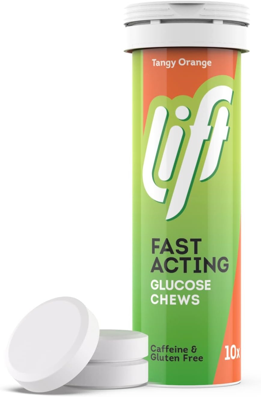 Picture of Lift Fast Acting Glucose Chewable Energy Tablets Orange 10 Tablets