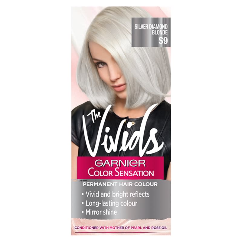 Picture of Garnier Vivids Colour Sensation Hair Dye S9 Silver Diamond Blonde