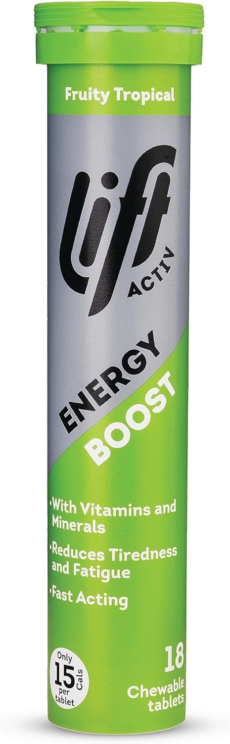 Picture of Lift Activ Energy Boost Chewable Tablets Tropical 18s x 6