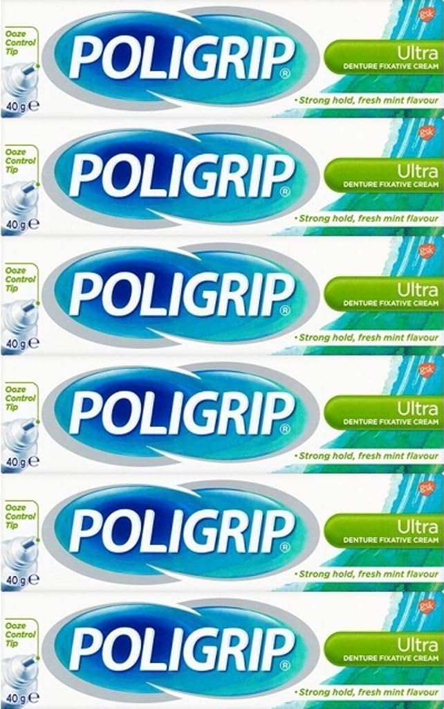 Picture of Poligrip Ultra Denture Fixative Cream 40g x 6