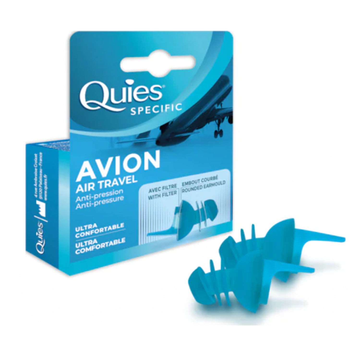 Picture of Quies Specific Air Travel Anti-Pressure Ear Plugs 1 Pair