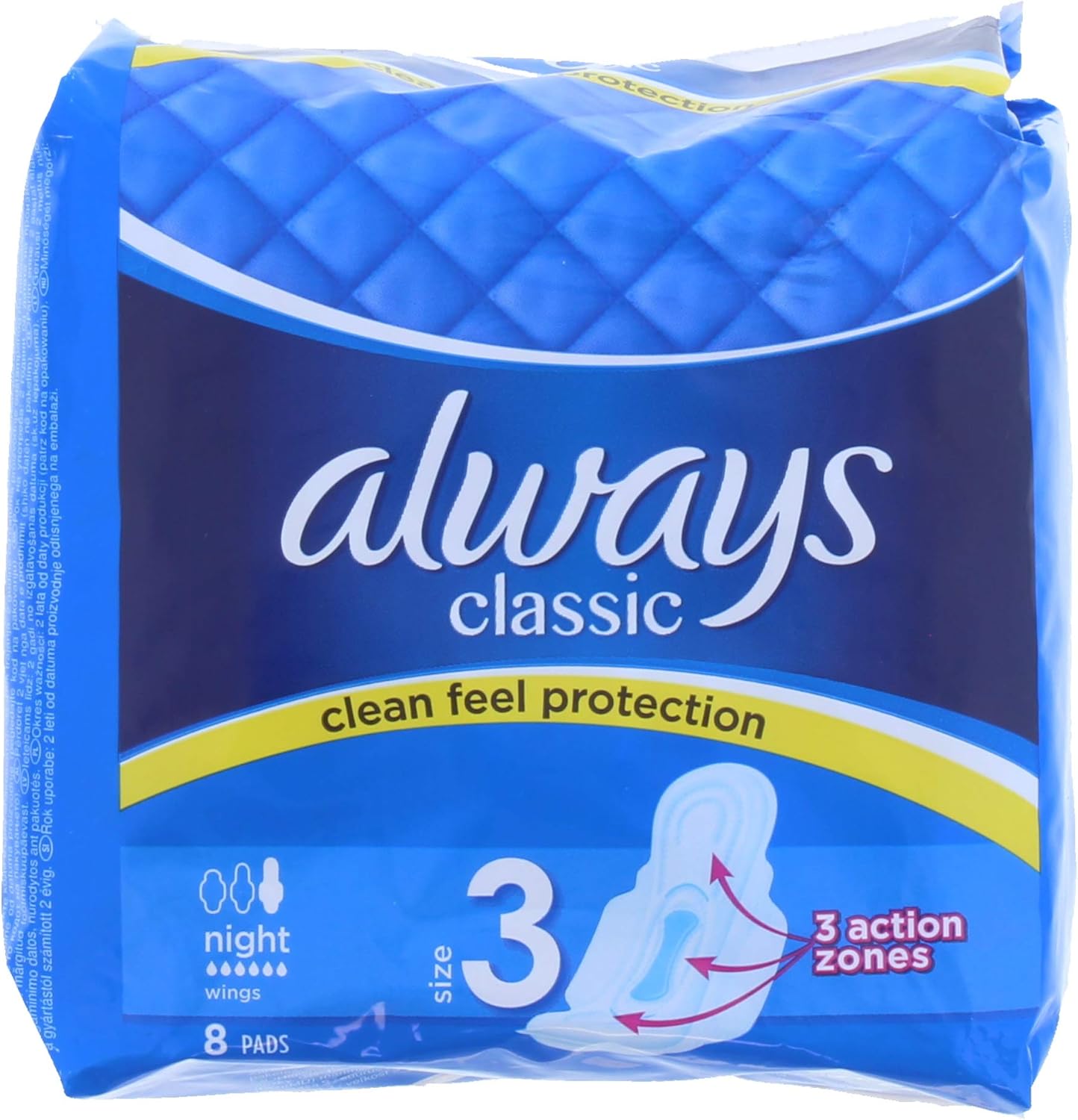 Picture of Always Maxi Classic Night Pads 8s - Pack of 4