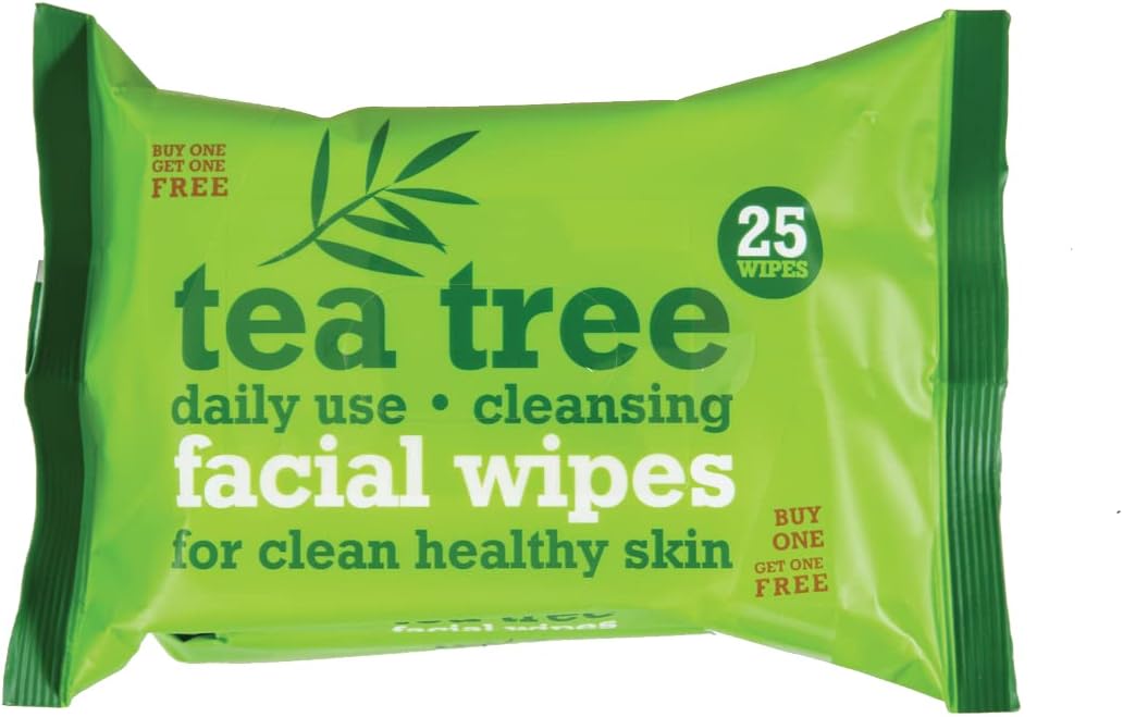 Picture of Tea Tree Cleansing Facial Wipes 12 x 25s