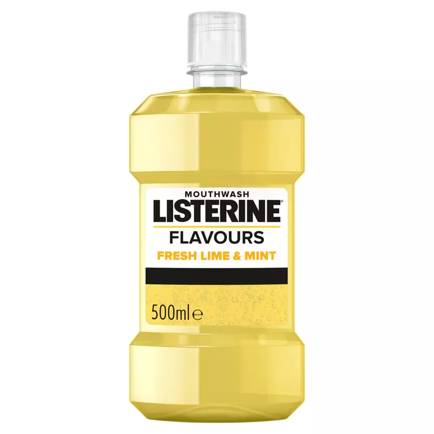 Picture of Listerine Flavours Fresh Lime and Mint Mouthwash 500ml